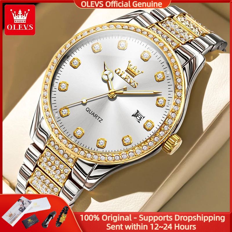 Luxury Watch All Brands - OLEVS 9905 All Diamond Luxury Brand