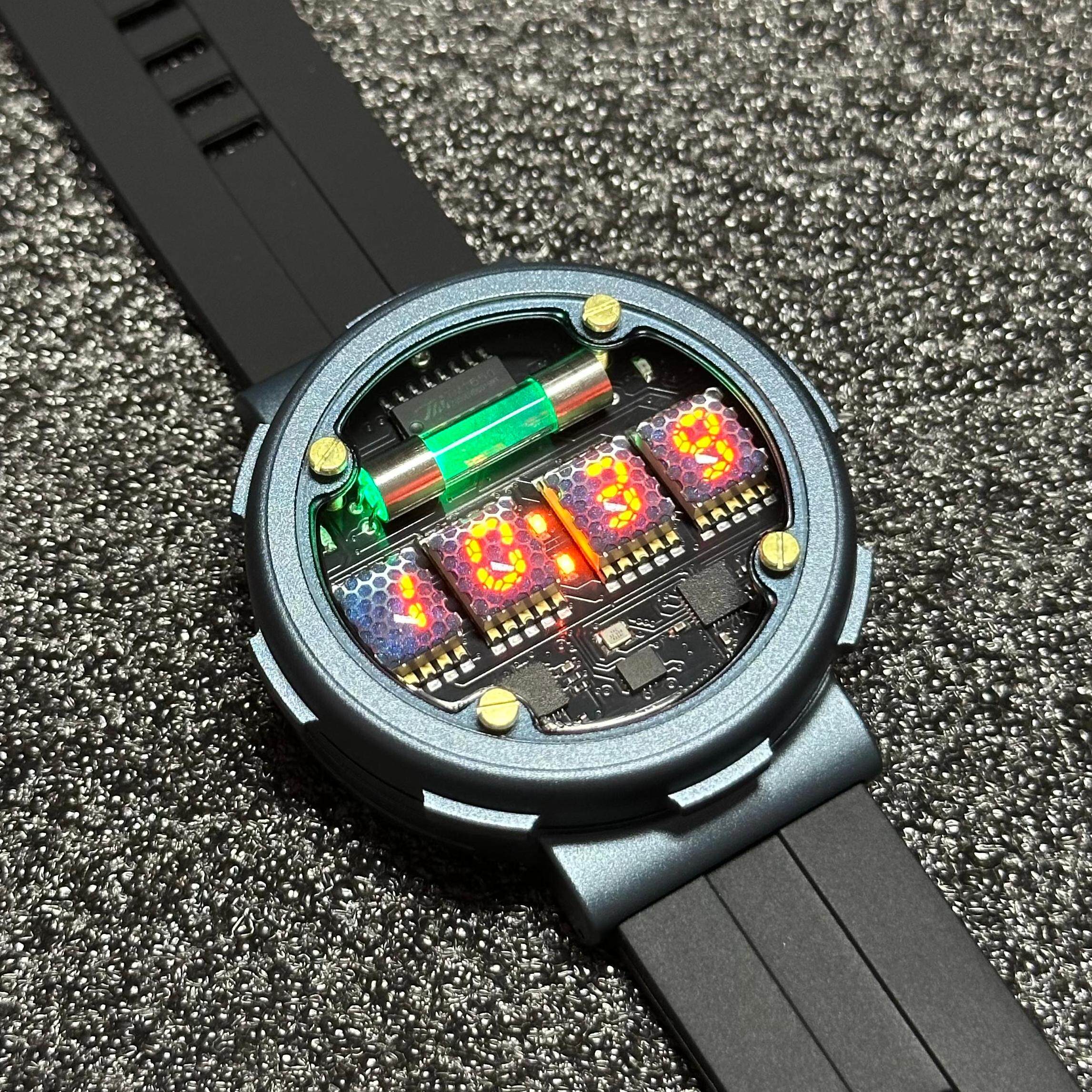 Retro Cyberpunk Nixie Tube Wat - Luxury Watch Nice recension och pris