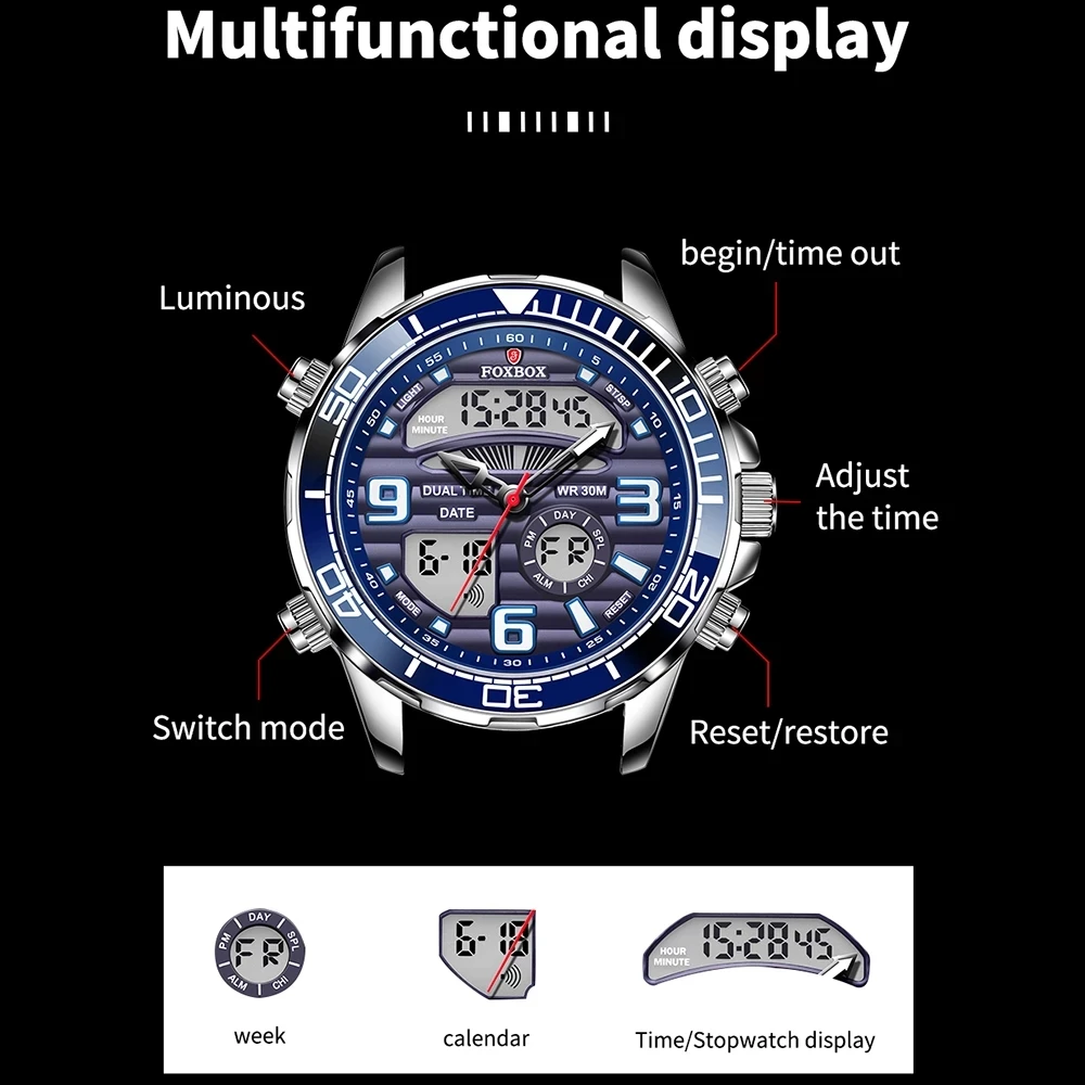 FOXBOX Top Brand Luxury Digita - Luxury Watch All Brands recension och pris