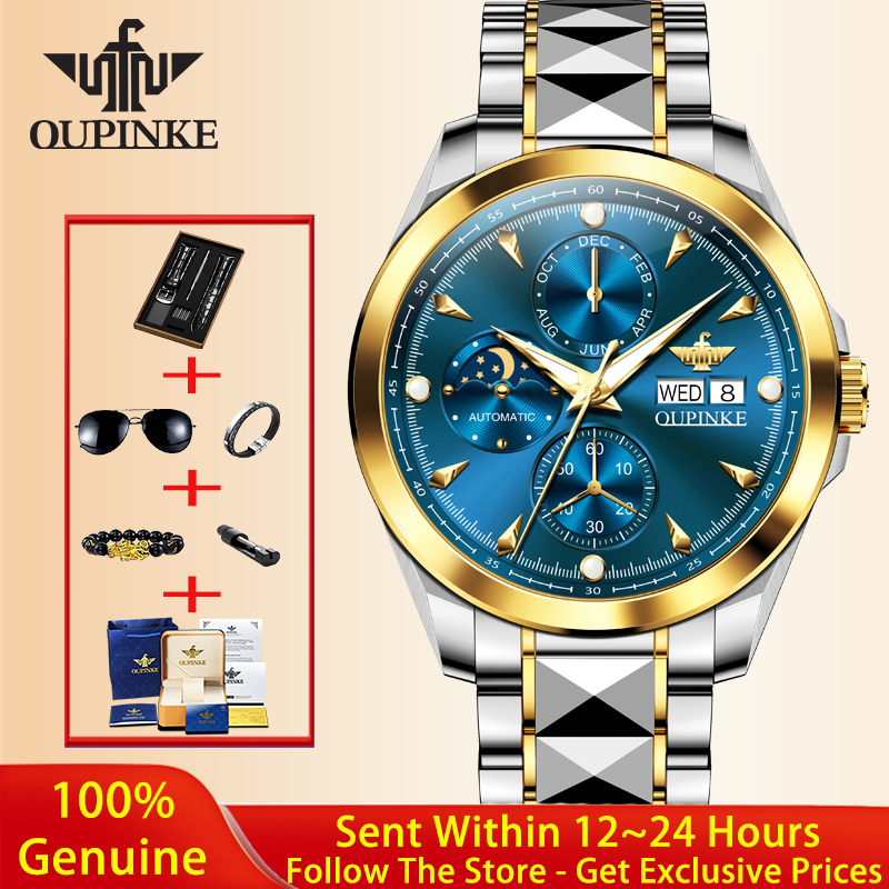 OUPINKE Men Watch High Luxury  - Luxury Watch All Brands recension och pris