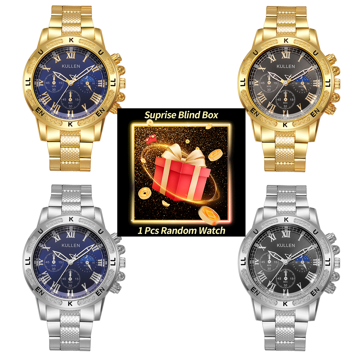 1PC Surprise Mystery Watch Bli - Luxury Watch Box recension och pris