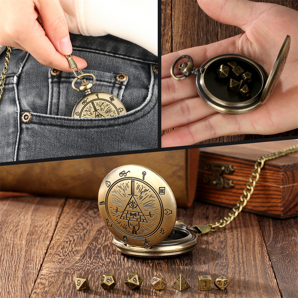 Vintage Bronze/Grey Black Pock - Bronze Case Watch recension och pris