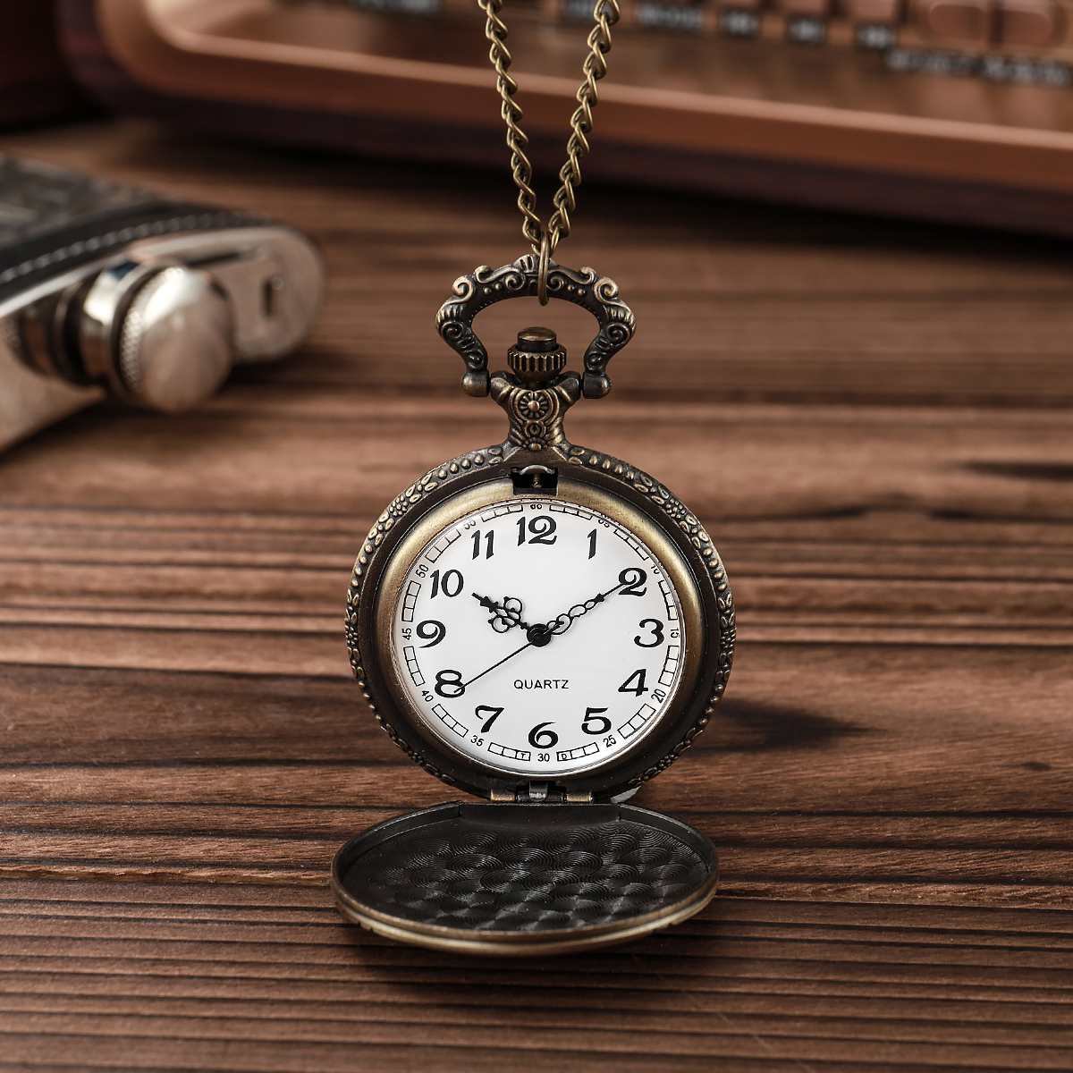 Vintage Bronze Pocket Watch, R - Bronze Case Watch recension och pris