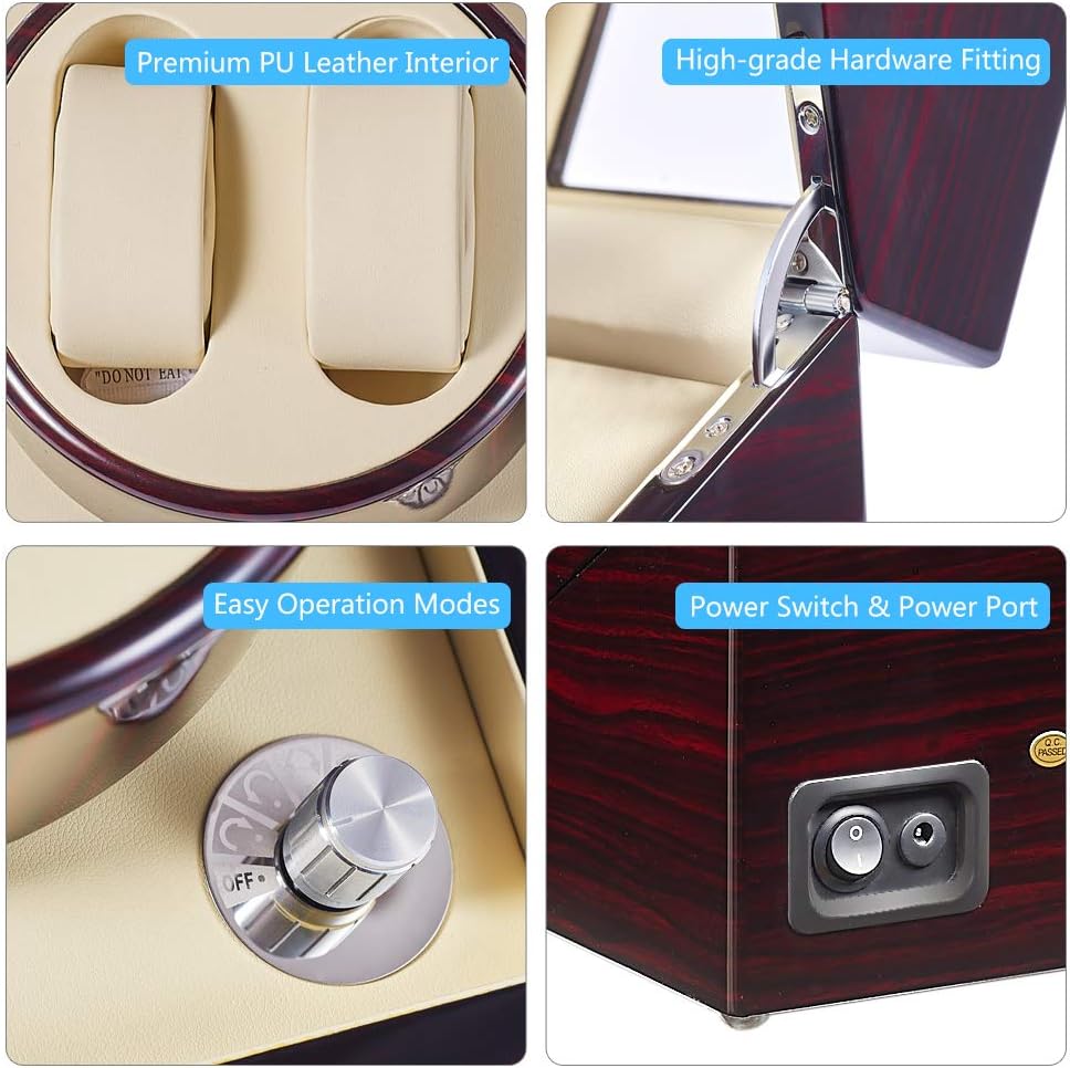 Double Watch Winder Box for Au - Quiet Luxury Watch Men recension och pris