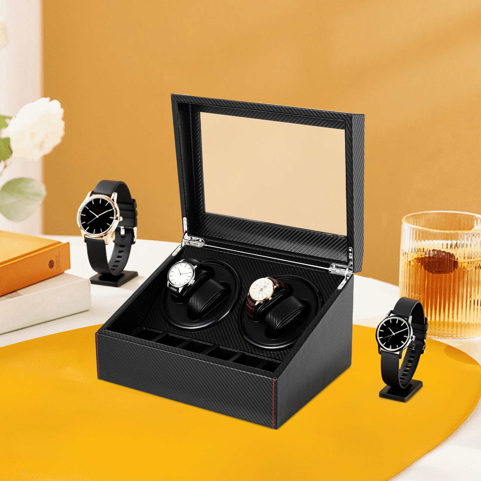 BYMAOCAR 4+6 Watch Winder, Lux - Quiet Luxury Watch Men recension och pris