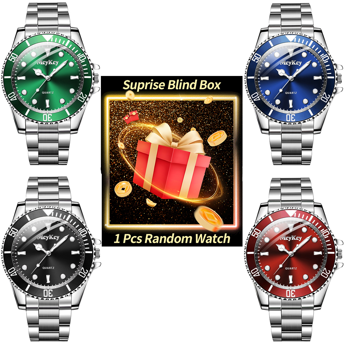 1PC Surprise Mystery Watch Bli - Luxury Watch Box recension och pris
