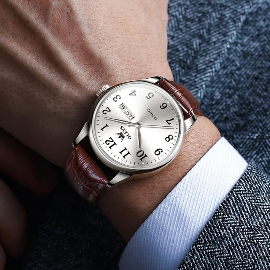OLEVS Men Watches Dress Waterp - Luxury Watch Nice recension och pris
