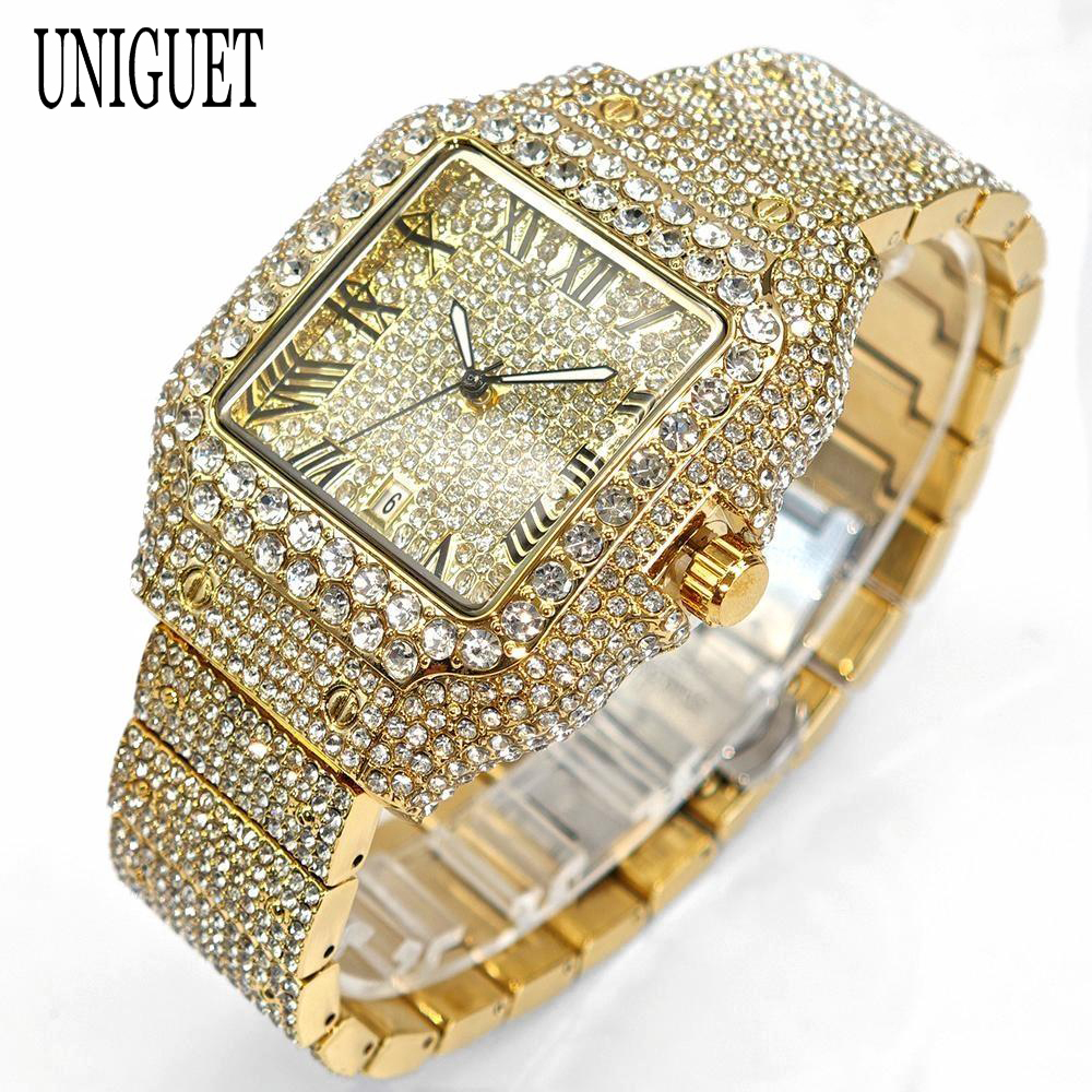 UNIGUET Square Diamond Wristwa - Luxury Watch On Sale recension och pris