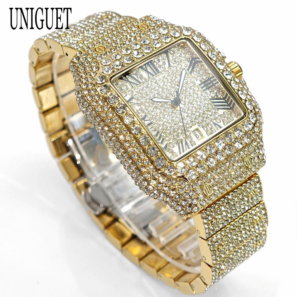 UNIGUET Square Diamond Wristwa - Luxury Watch On Sale recension och pris