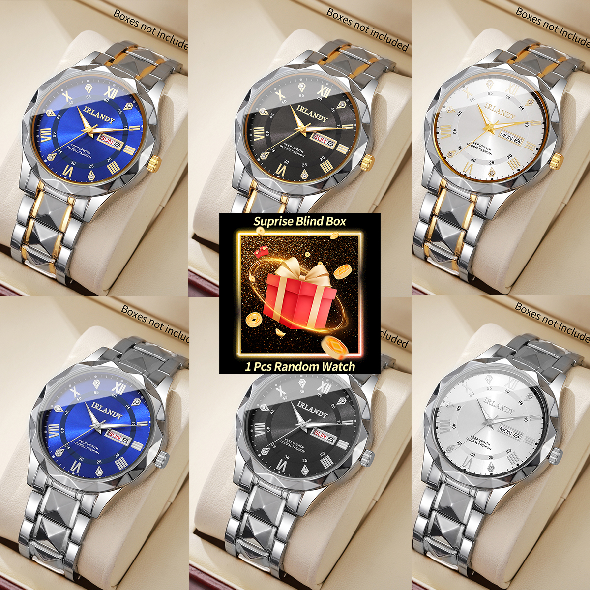 1PC Surprise Mystery Watch Bli - Luxury Watch Box recension och pris